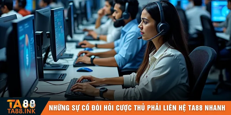 Những sự cố đòi hỏi cược thủ phải liên hệ TA88 nhanh